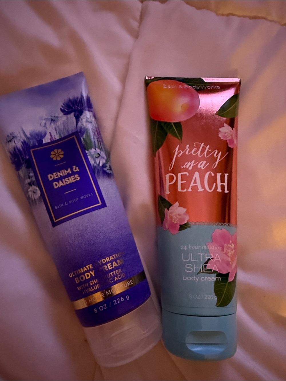 NEW Bath & Body Works Pretty as a Peach Ultra Shea Body Cream - Peach & Teal